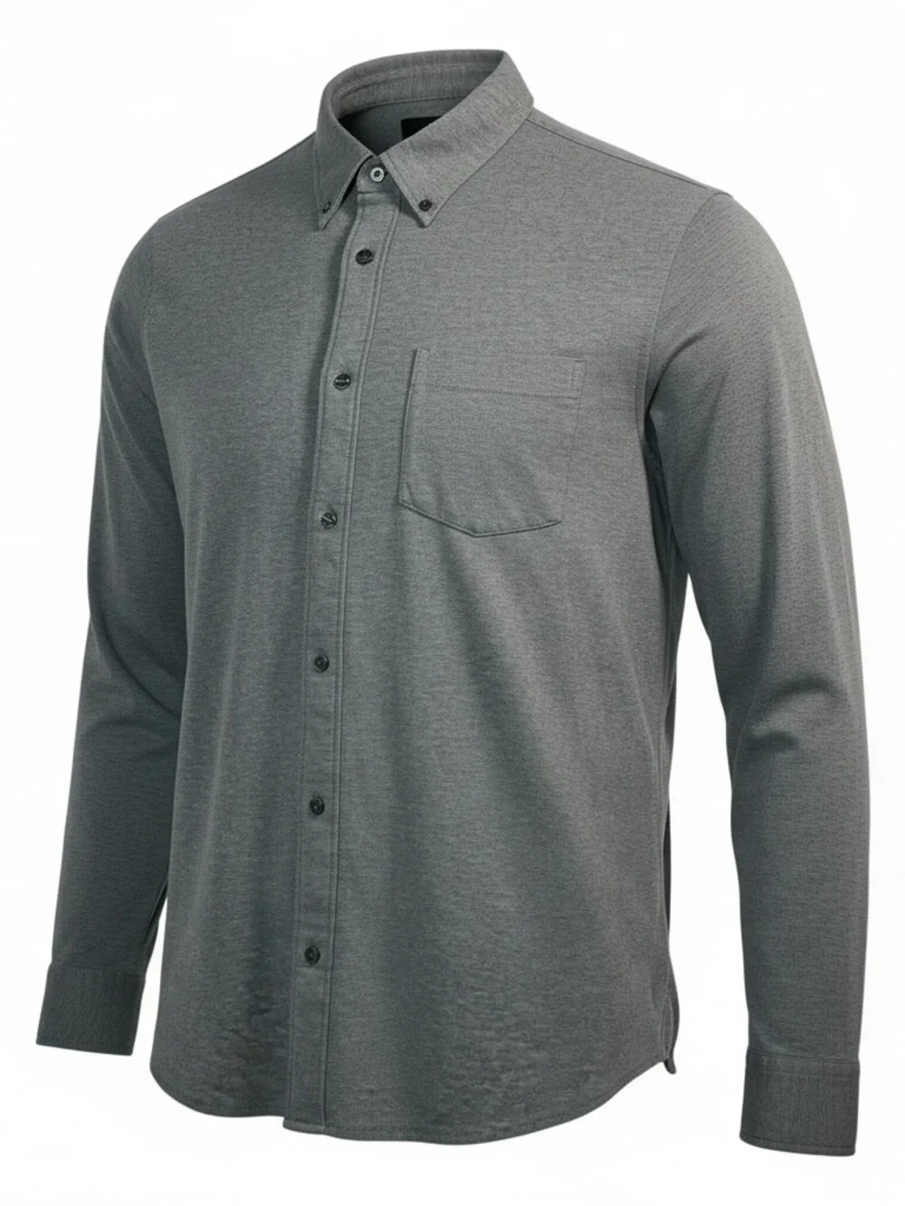 Banana Republic Gray Cotton Button Down Shirt Long Sleeve Mens Size XL Casual